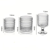 Copos e Taças de Vidro Vintage - Kit 4pcs