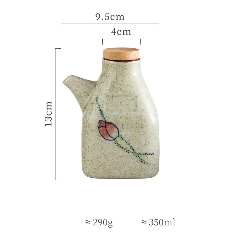 Garrafa Vintage de Cerâmica para Temperos - 350ml