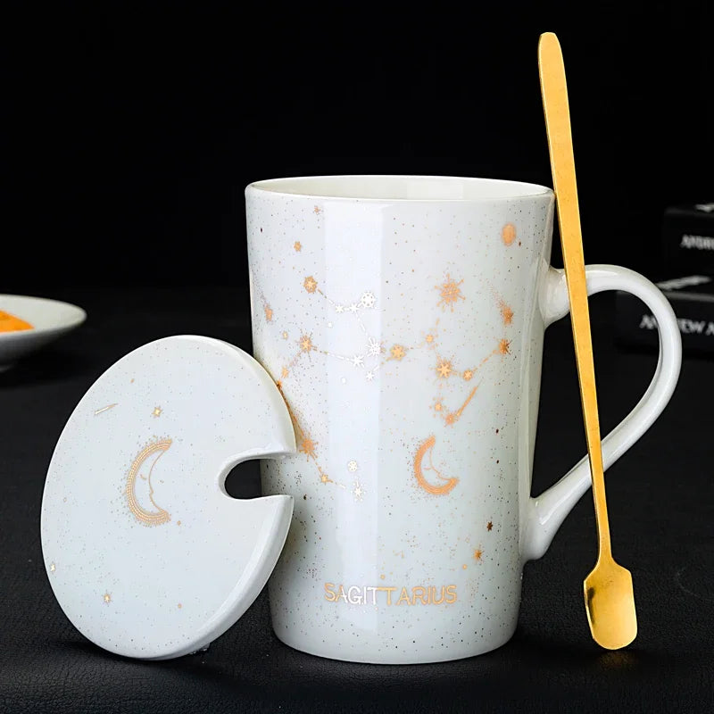 Caneca Constelações Signo em Porcelana - 420ml