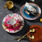 Conjunto Elegante de Xícara de Chá de Cerâmica com Design Exclusivo