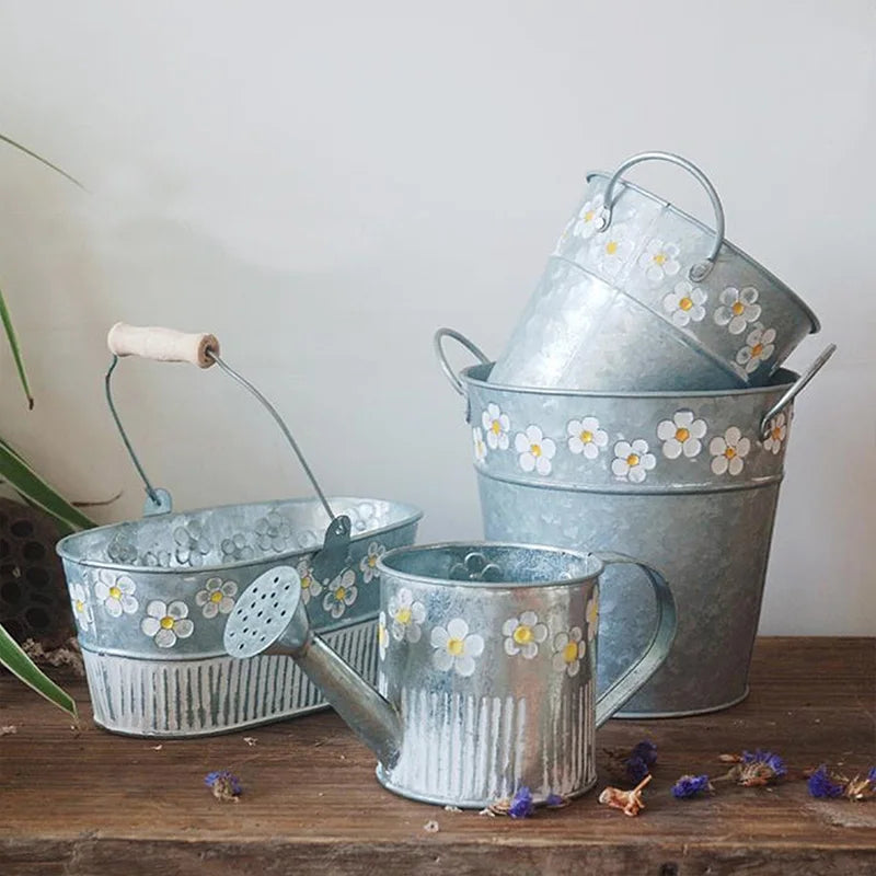 Vasos e Regador Vintage