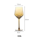 Taças e Copo de Cristal Âmbar - Individual