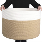 Cesta de Armazenamento de Algodão Premium para Casa
