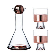Jarra de Vidro Borosilicato Luxo 1.5L com Copos 260ml