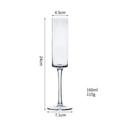 Cálice de cristal europeu, óculos de champanhe, copo de vinho espumante criativo
