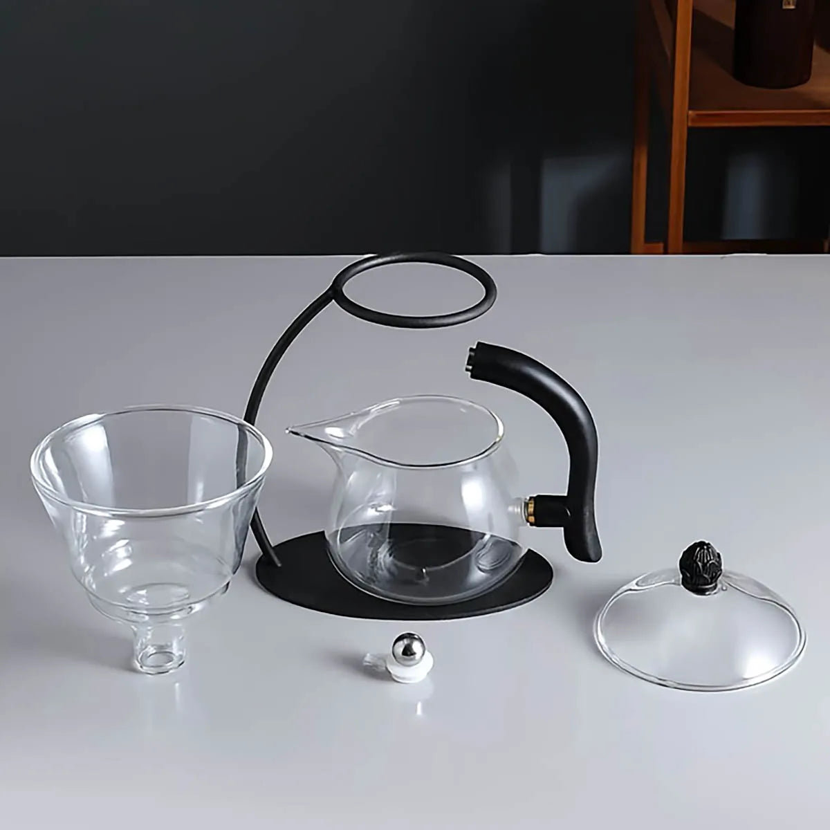 Conjunto para Chá Gotejador e Bule de Vidro