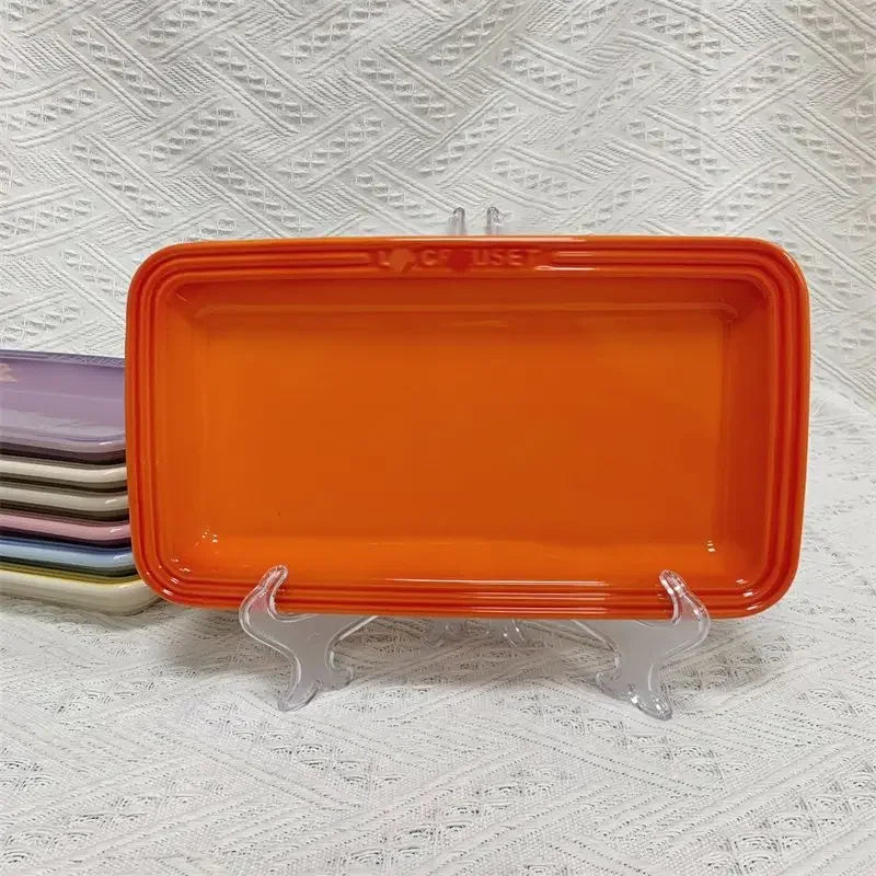 Bandeja Retangular em Porcelana