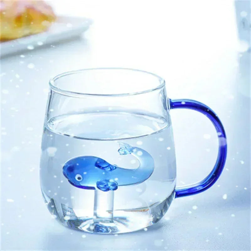 Caneca de Vidro Criativa Nature Vários Modelos 3D