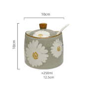Frasco Cerâmico Margarida para Temperos - 250ml