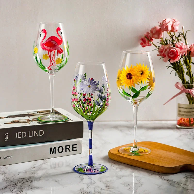 Linha Taças Pintada a Mão 4 Modelos