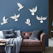 Adorno de Parede Birds em Resina