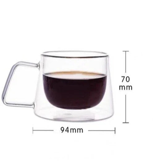 Caneca de Vidro Duplo - 200ml
