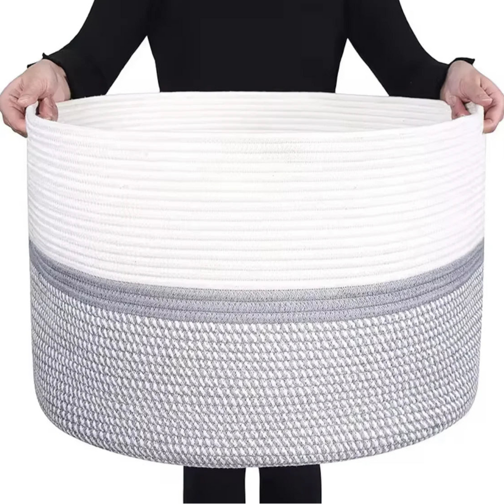 Cesta de Armazenamento de Algodão Premium para Casa
