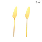 Conjunto de talheres públicos de aço inoxidável, 12 peças, escorredor, concha de sopa, bolo, pá, colher de óleo, adequado para hotel, restaurante, festa, buffet