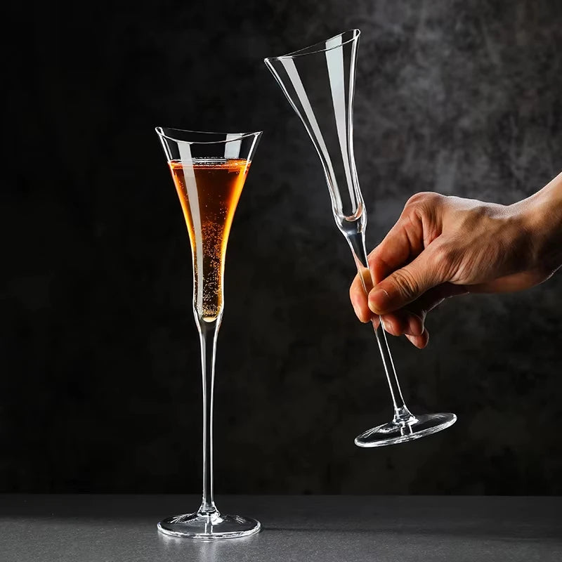 Taça de Cristal para Champanhe 120ml - Design Exclusivo