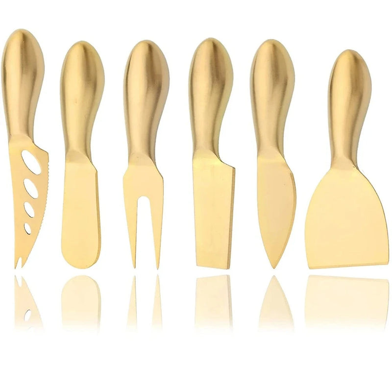 Jogo Cortadores de Queijo Gold 6 Pcs