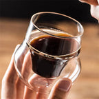 Copo Térmico de Vidro Duplo 120ml - Proteção Anti-escaldante