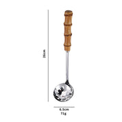Utensílios em Inox com Cabo de Bambu - 7 Modelos