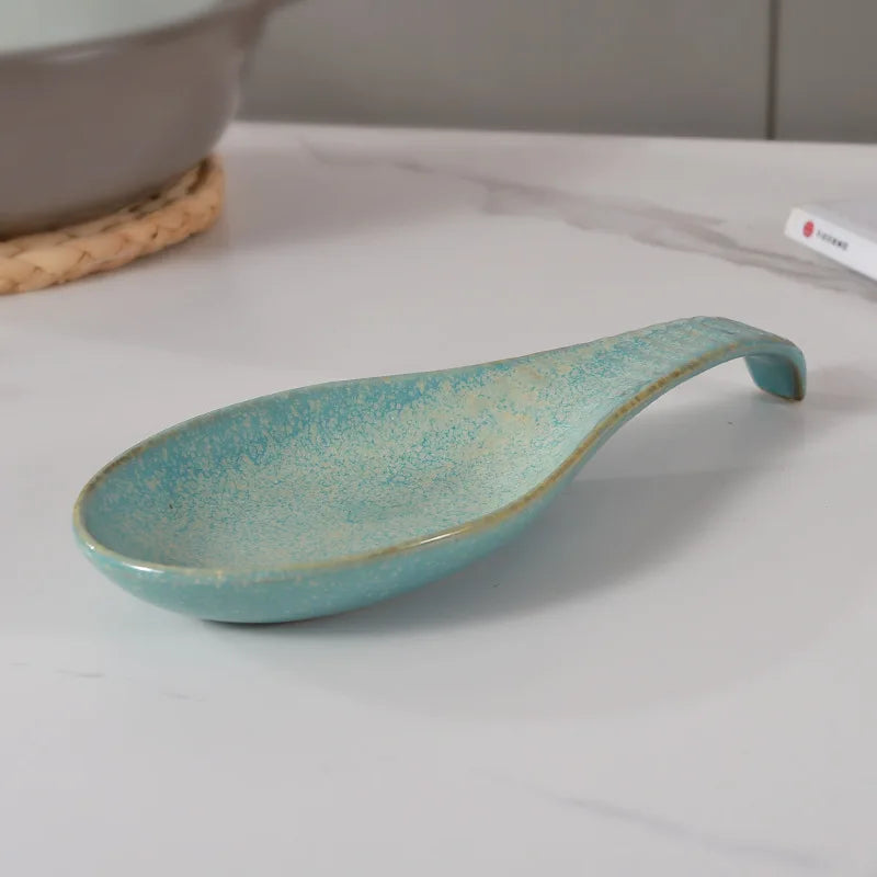 Suporte para Colher em Porcelana Premium para Cozinha