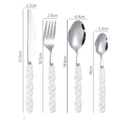 Conjunto Talheres Pérola 4 Pcs em Aço Inox