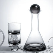 Jarra de Vidro Borosilicato Luxo 1.5L com Copos 260ml