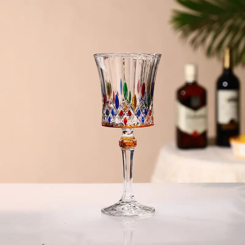 Taça Color Vintage de Cristal