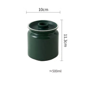Frasco Hermético de Cerâmica Elegante para Armazenamento