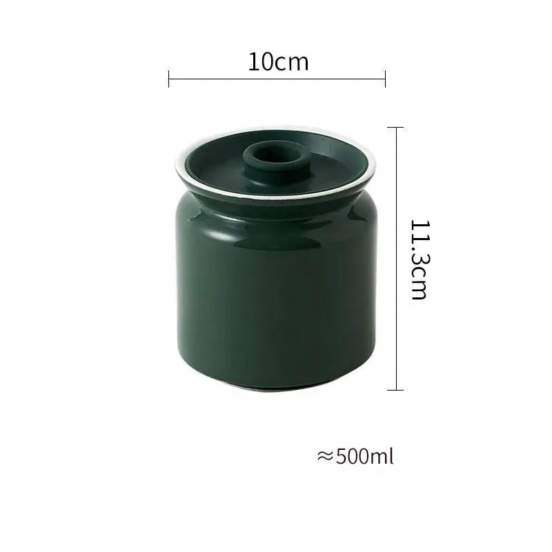 Frasco Hermético de Cerâmica Elegante para Armazenamento
