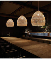 Luminária Suspensa de Rattan