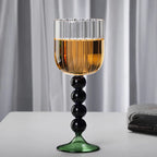 Taça Listrada Duo Color de Vidro - 360ml