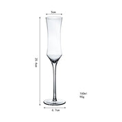 Cálice de cristal europeu, óculos de champanhe, copo de vinho espumante criativo