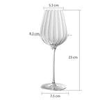 Taça de Vidro Canelado - 3 Tamanhos