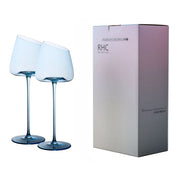 Taça de Cristal Azul Elegante 580ml de Luxo