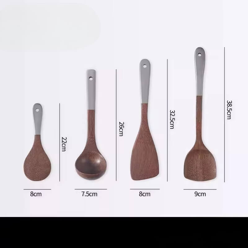 Utensílios em Madeira Teca Individual e kit 3 ou 4pcs