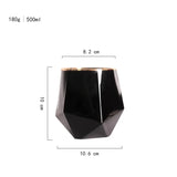 Linha Black Taças e Copos Geométricos de Vidro - 4 Modelos