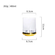 Vidro de vinho tinto dourado nórdico, vidro de cristal, champanhe, suco doméstico, copo de vinho, modelo de sala, bar, utensílios de bar