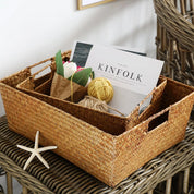 Cesta de Vime Natural para Organização e Decoração