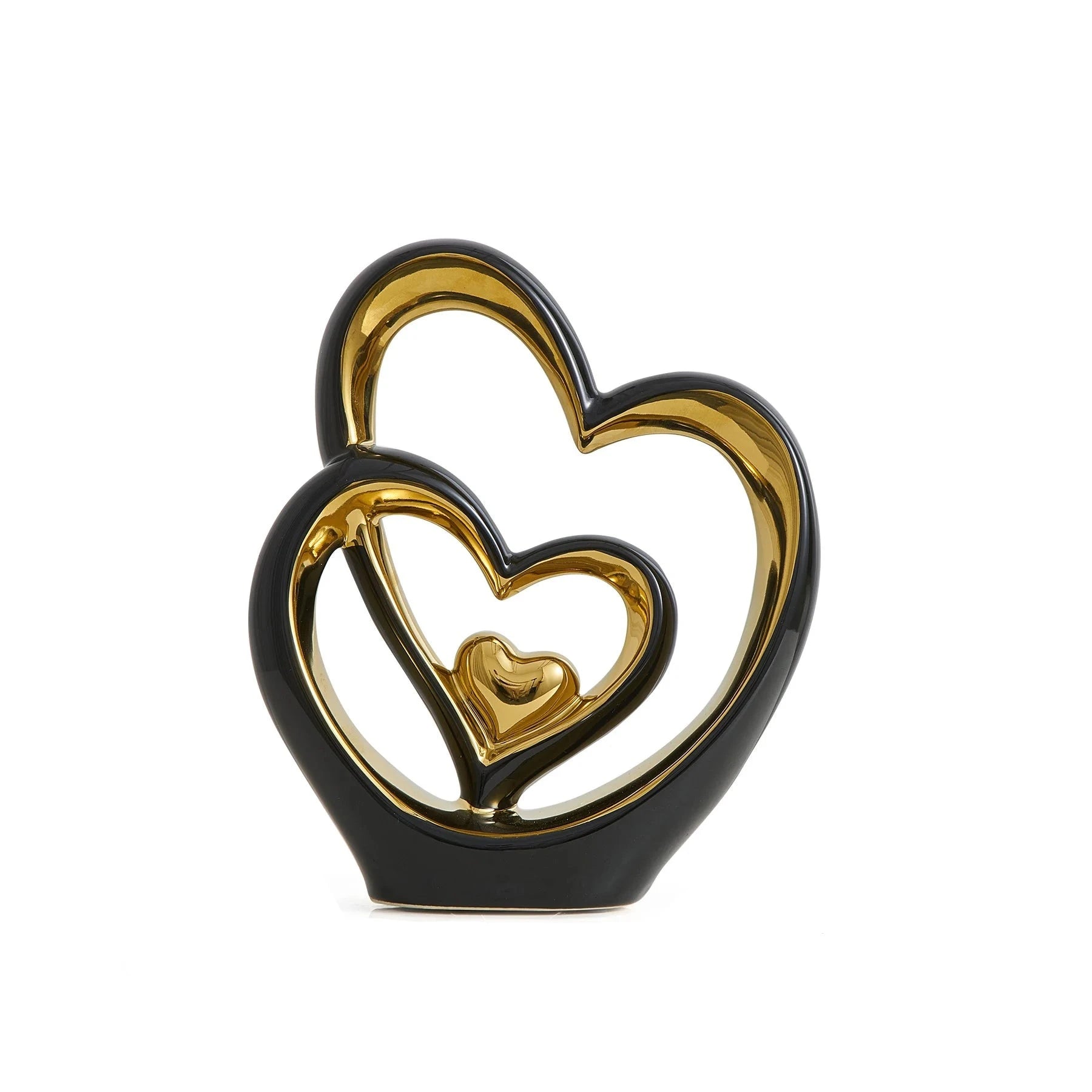 Dois Corações Adorno em Cerâmica