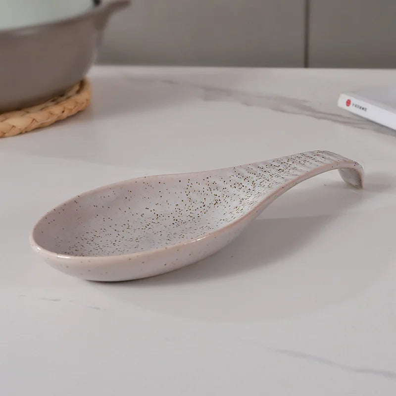 Suporte para Colher em Porcelana Premium para Cozinha