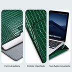Case para MacBook em Couro Tipo Envelope para MacBook Air e MacBook Pro