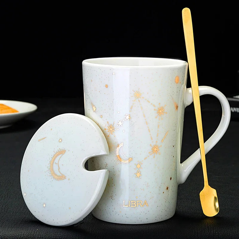 Caneca Constelações Signo em Porcelana - 420ml