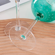 Taça de Cristal Colorida Design Pontilhado - 450ml