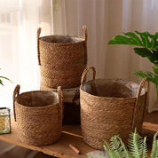 Cesta Artesanal Elegante para Decoração