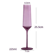 Taças e Copo de Cristal Roxo Fosco - Individual