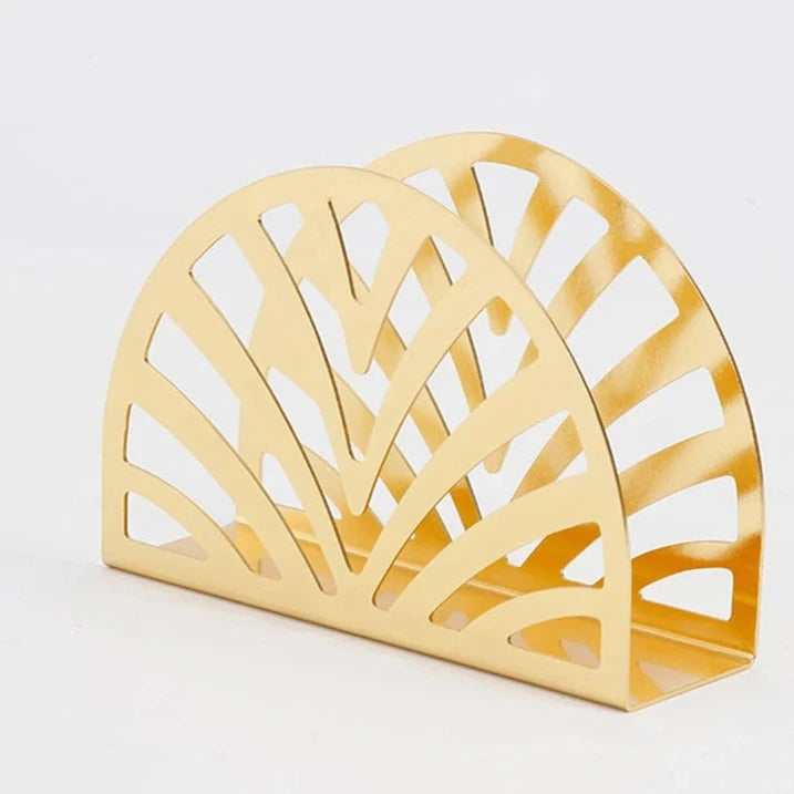 Porta Guardanapo Gold em Metal