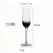 Taças e Copos Nórdicos de Cristal Premium Azul Escuro