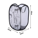 Cesta Organizadora de Roupas Sujas com Estampa Divertida de Bichinhos