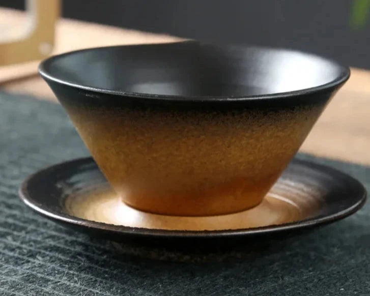 Copo Cone com Base em Cerâmica - 180ml