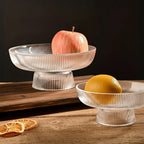Fruteira de Vidro com Base Pedestal