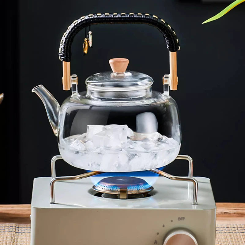 Chaleira de Vidro com Infusor para Chá